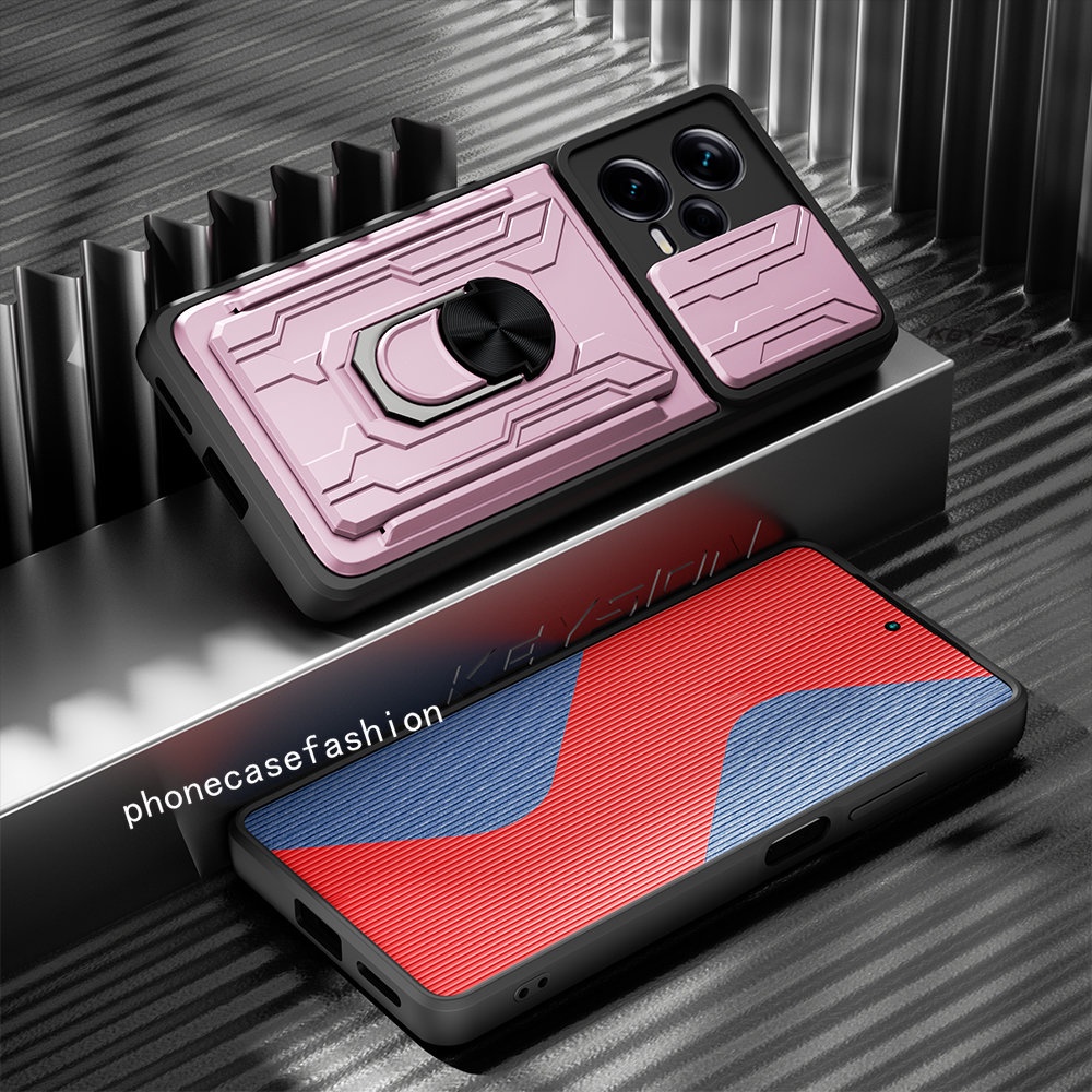 Ốp Điện Thoại Cứng Kiểu Giáp Chống Sốc Kèm Giá Đỡ Nhẫn Sang Trọng Cho Redmi Note 12 Pro Plus Turbo 12s Note12 4G 5G 2023