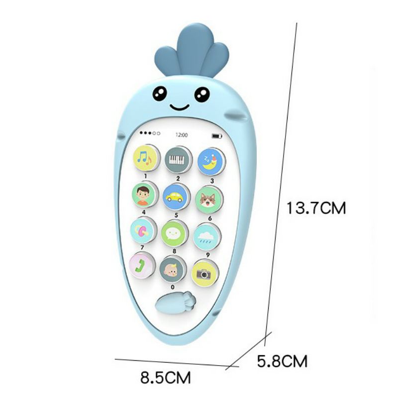 Đồ chơi điện thoại âm nhạc có gặm nướu cho bé