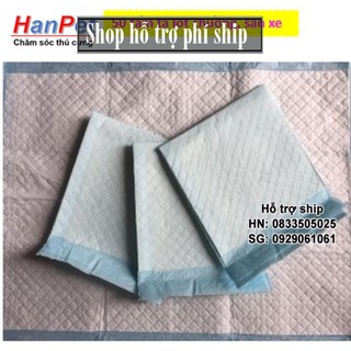 Lẻ 50 miếng 33x45cm tã lót khay vệ sinh nhỏ lót chuồng chó
