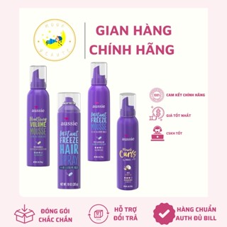 Xịt Mousse Aussie Volume làm phồng tóc, Instant Freeze giữ nếp tóc, Curl giữ nếp xoăn - BILL US