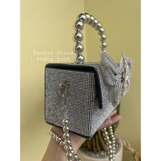 Túi hộp bướm đính đá bling bling ( CÓ SẴN )