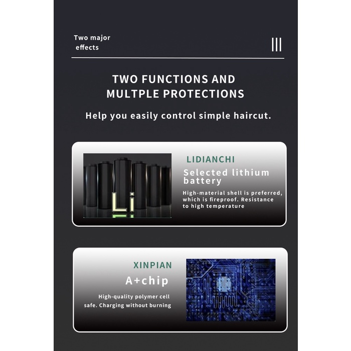 Tông Đơ Cắt Tóc Chuyên Nghiệp Kemei 2296 7500rpm 2500mah