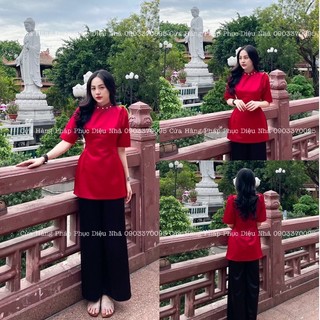 Bộ Lam Như Ý 2023 áo Taffa quần Lụa
