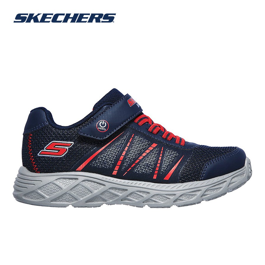 Giày sneaker quai dán bé trai SKECHERS Dynamic-Flash 401530L-NVRD XOA022023