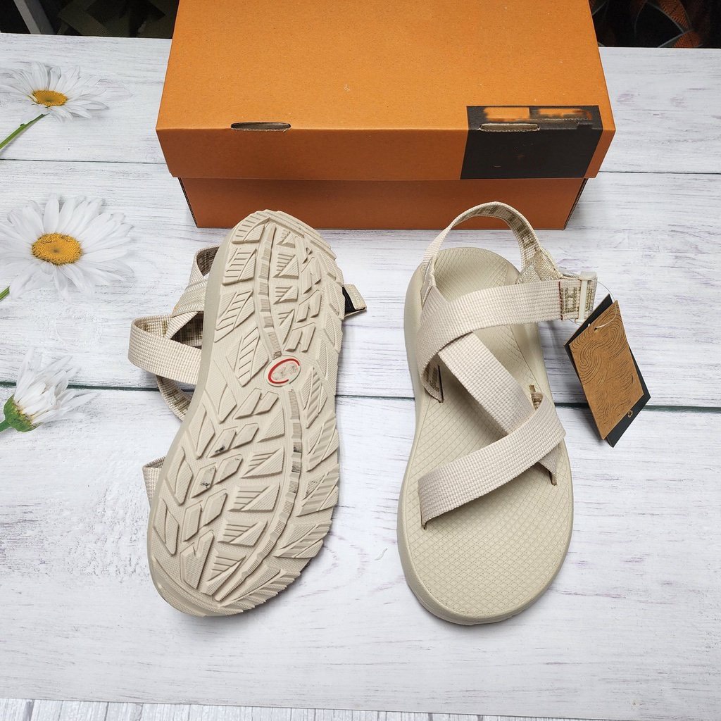 Dép Sandal Nam Chaco Đế Thơm Trắng Sữa và Đen