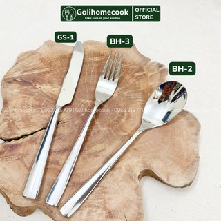 Bộ DAO THÌA DĨA ăn bít tết inox 304 BH phong cách Châu Âu cao cấp | GaliHomecook Knife Fork Spoon