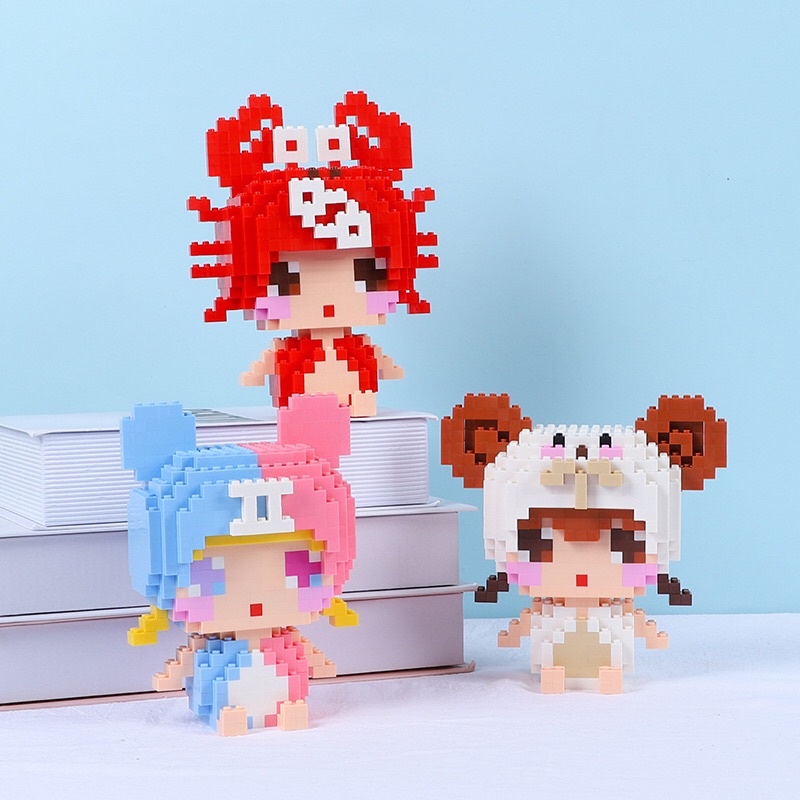 Lắp ráp mô hình 12 cung Hoàng Đạo , đồ chơi lắp ráp 3D 12 cung Hoàng Đạo mini