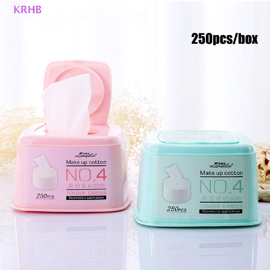 Hộp 250 Bông Tẩy Trang Làm Sạch Sâu Chất Lượng Cao