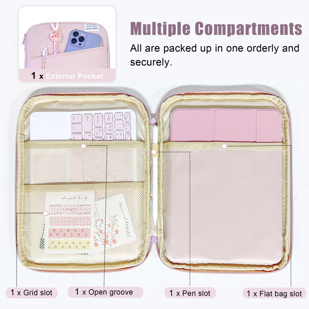 Túi Đựng Máy Tính Bảng Chống Sốc 9-11 inch Cho iPad Air Pro 11 2022 2021 2020 Mini XiaoMi 5 Samsung Huawei Lenovo