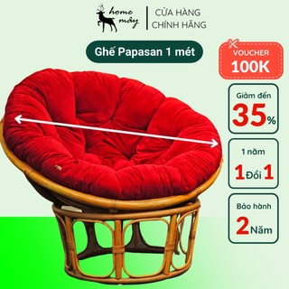 Ghế mây papasan thư giãn đường kính 1m gồm nệm
