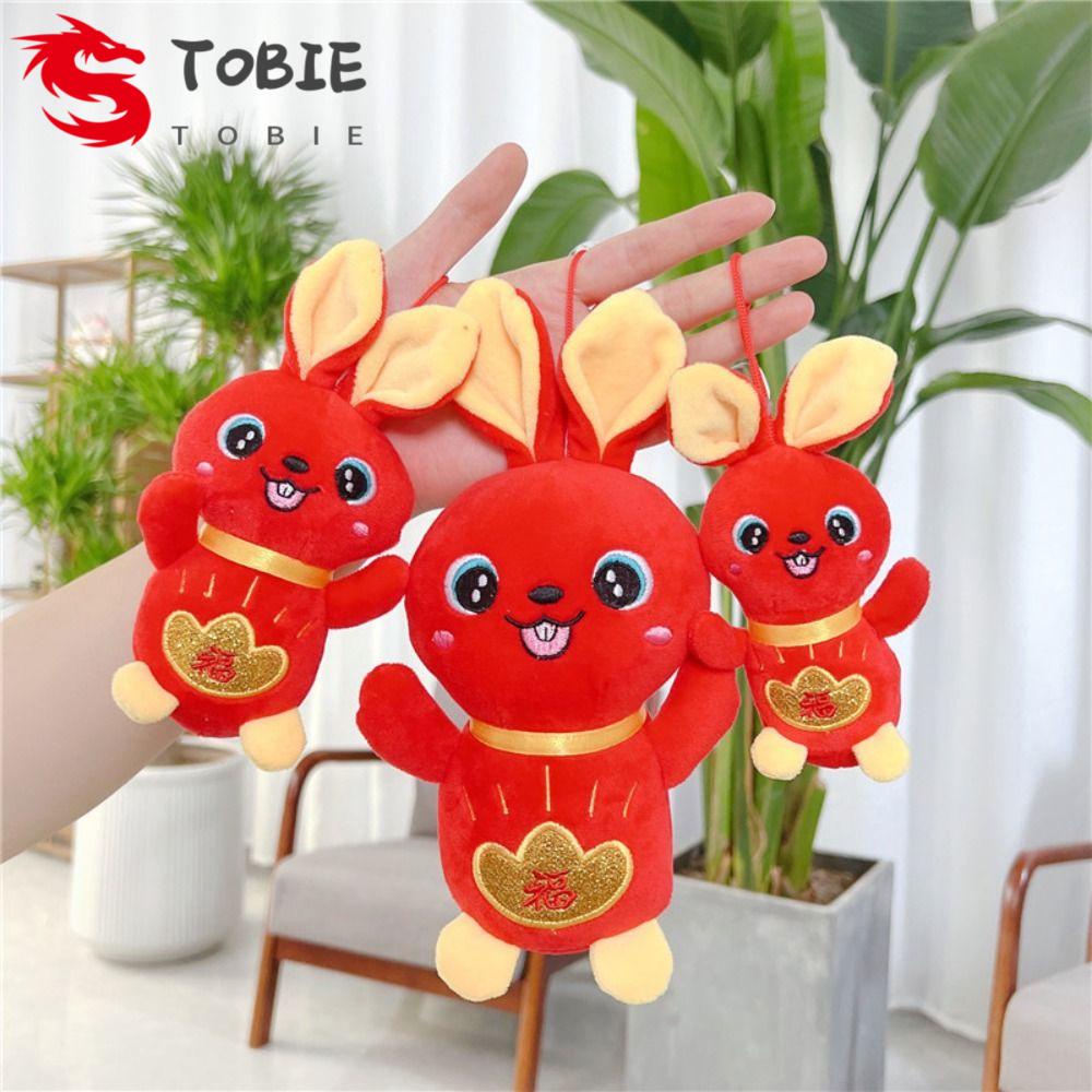 Thú Nhồi Bông Hình Thỏ Con Xinh Xắn Trang Trí Ba Lô / Móc Khóa