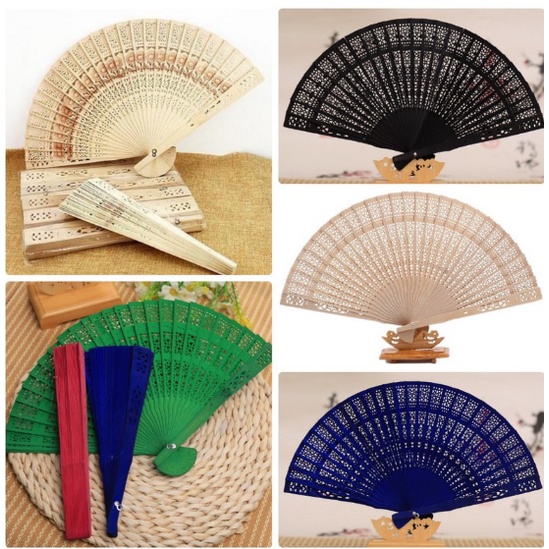 Quạt Tre Cầm Tay Nhiều Màu