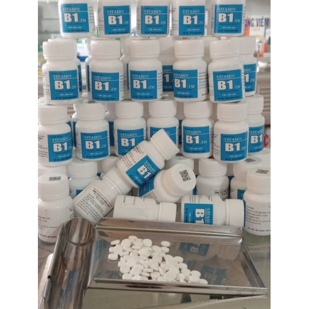 VITAMIN B1 Đại y, Đại Uy lọ 100 viên hỗ trợ cho người viêm đau dây thần kinh, giúp ăn ngon