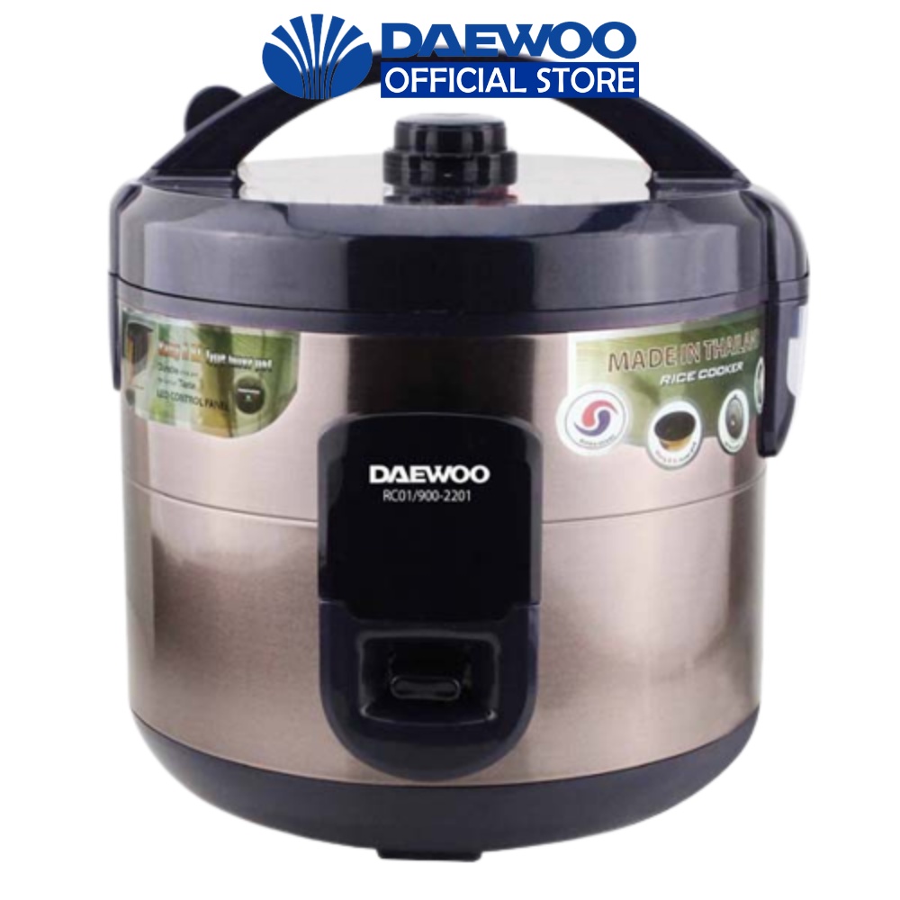 Nồi cơm điện Daewoo 2.2L kèm xửng hấp, tiết kiện điện năng, sử dụng đơn giản, bảo hành 12 tháng RC01/900-2201