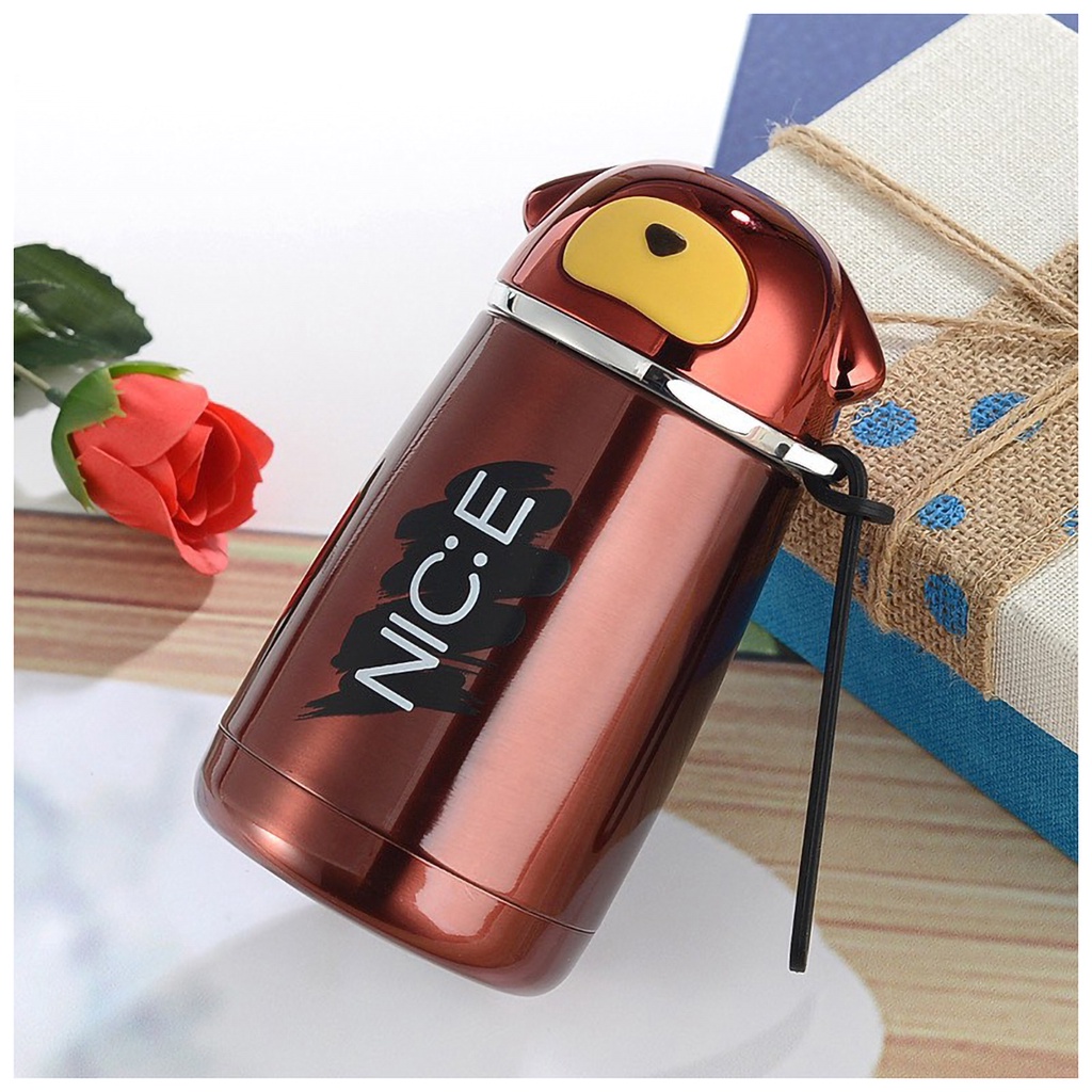 Bình Giữ Nhiệt Cao Cấp Hình Con Gấu 300ml