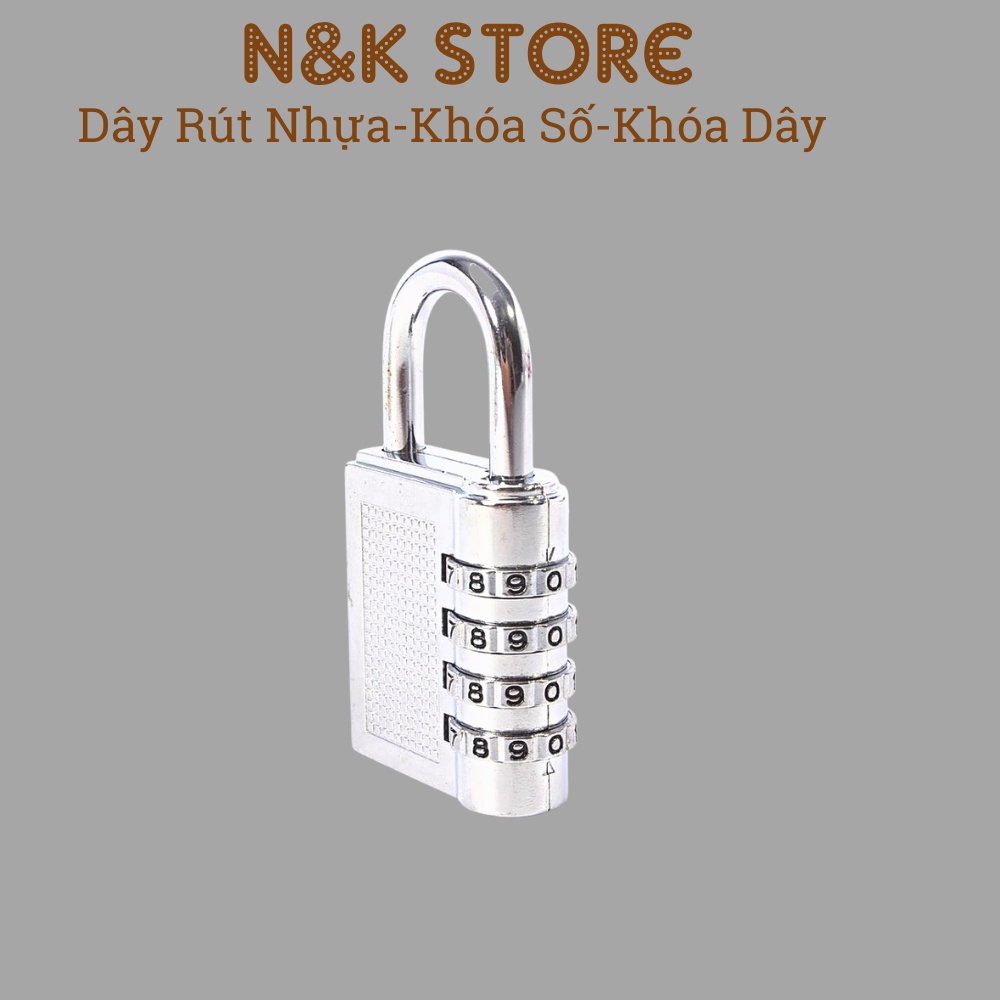Ổ khóa mini chất liệu inox chống gỉ, khóa số mini, ổ khóa số khóa tủ, khóa vali nhỏ gọn, chắc chắn