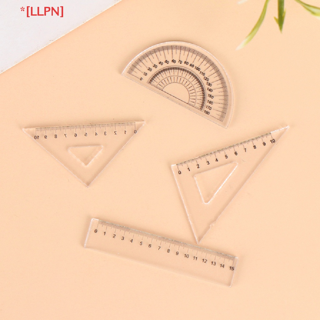 Set 4 Thước Kẻ Mini Tỉ Lệ 1: 12 Dùng Trang Trí Nhà Búp Bê