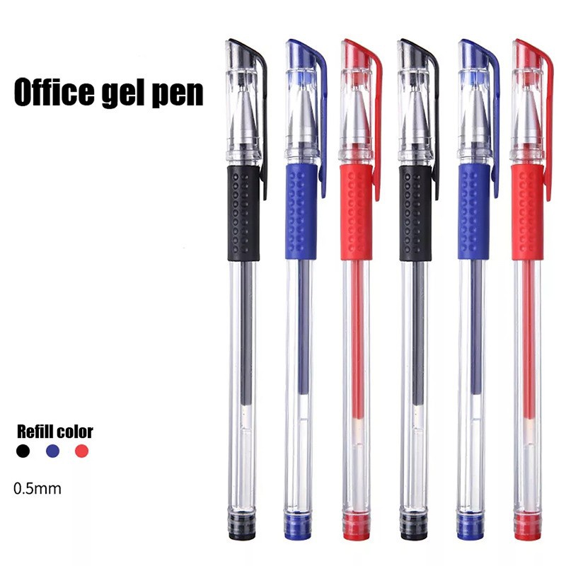 Set 10-40 Bút Bi Mực Đen Ngòi 0.55Mm