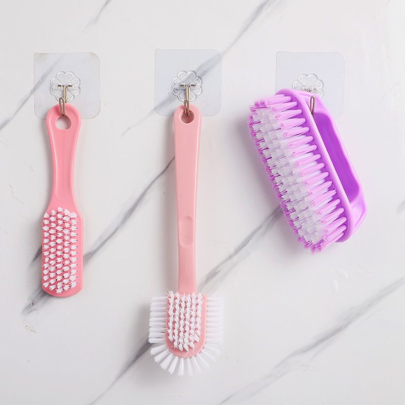 Shoe Brush Bristle Shoe Washing Plastic Brush Household Multi-Purpose Hand Holding Cleaning Brush Cl