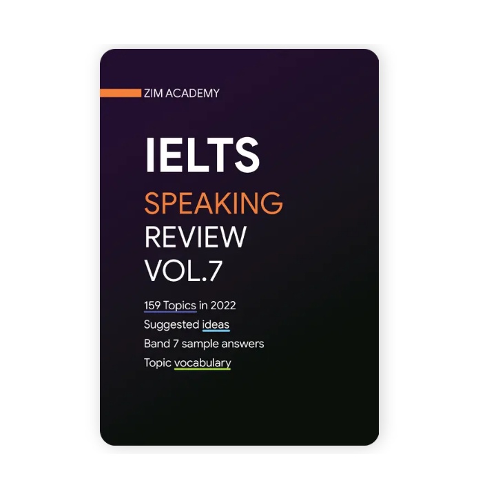 Sách Tổng Hợp và Giải đề thi thật IELTS Speaking 2022 - IELTS Speaking Review Vol 7