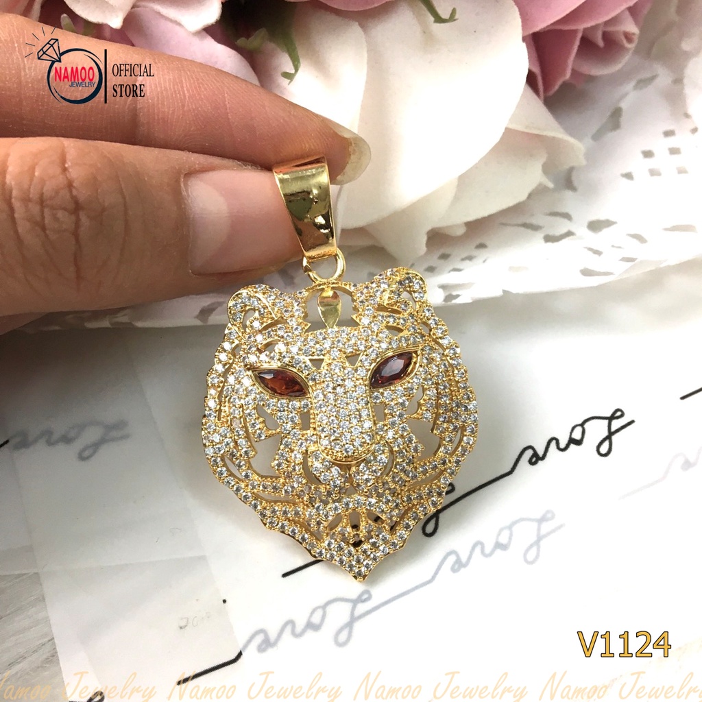 Mặt Dây Chuyền Thiết Kế Hình Báo Có Đính Đá Cho Cả Nam Và Nữ V1124 Namoo Jewelry