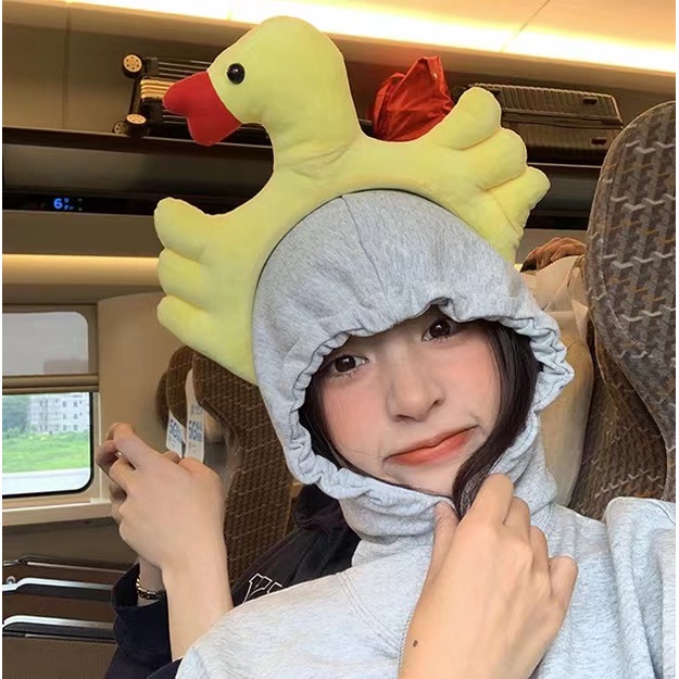 Băng Đô Cài Tóc Hình Chú Vịt Hoạt Hình Vui Nhộn Phong Cách Hàn Quốc