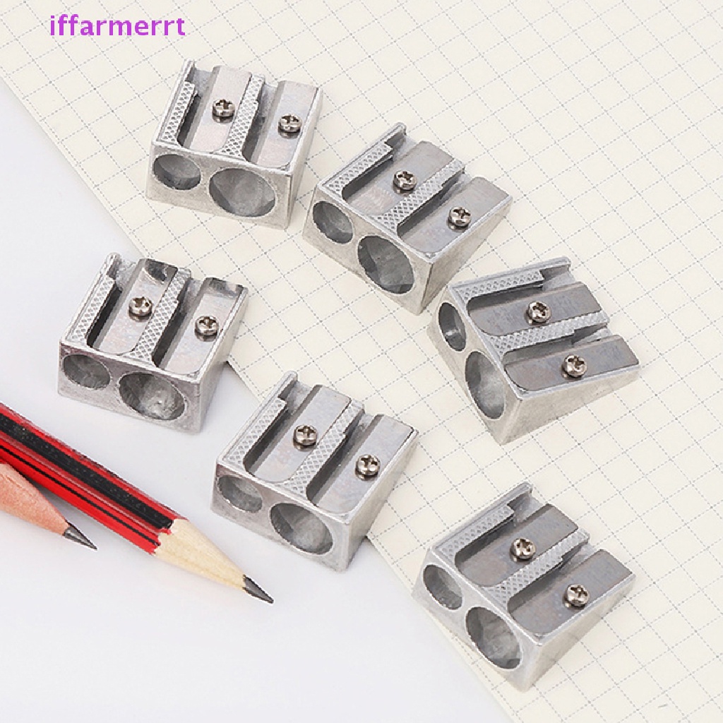 Gọt Bút Chì Bằng Kim Loại Thiết Kế Hai Lỗ Tiện Dụng