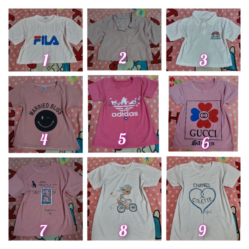 Thanh lý áo thun size S các loại