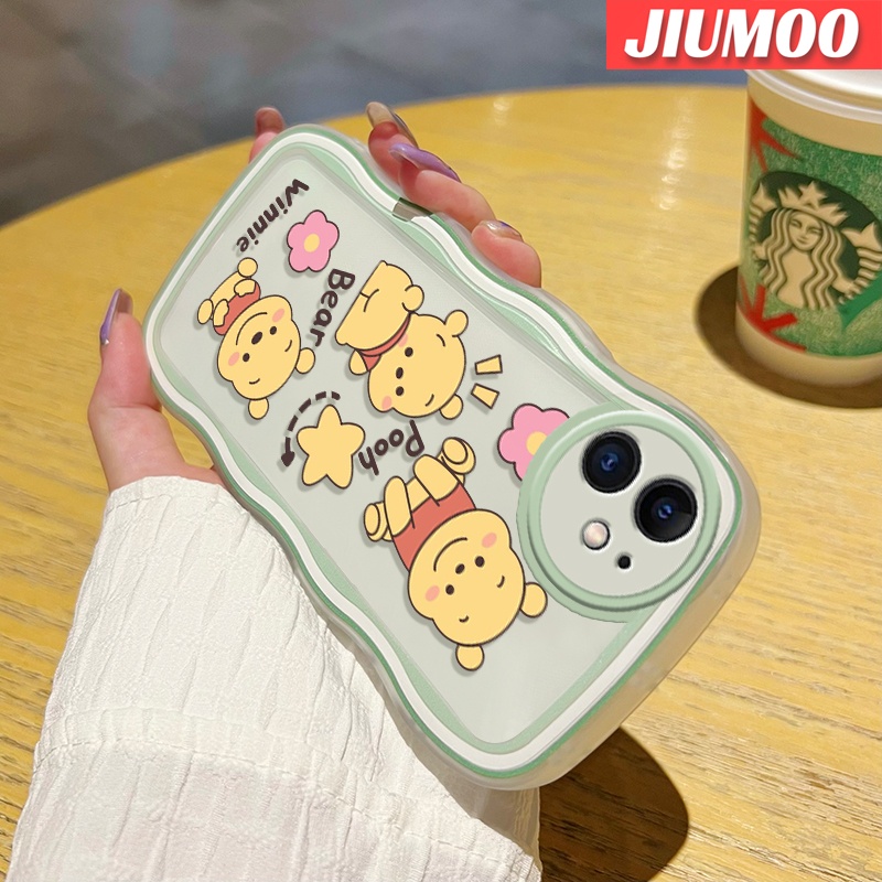 Ốp Điện Thoại Viền Gợn Sóng Hình Gấu Pooh Cho Samsung galaxy A50 A50s A30s A30s