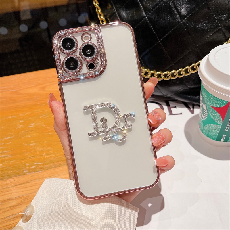 Ốp Điện Thoại TPU Mềm Trong Suốt Chống Rơi Bảo Vệ Ống Kính Máy Ảnh Thời Trang Cho iPhone11 12 13 Pro Max 11Pro Max 14promax
