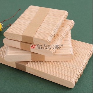 Que kem, que kem gỗ, 100g que kem gỗ làm mô hình, handmade, khuấy cafe, que đè lưỡi