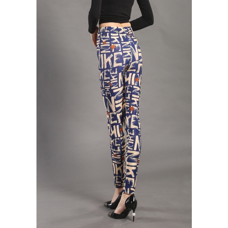 Quần Legging Thể Thao In Chữ Thời Trang Cho Nữ