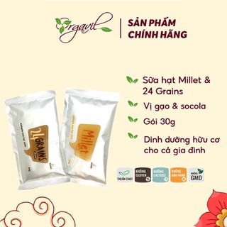Sữa Hạt Millet & 24 Grains Gói 30g - Sữa Hạt Hữu Cơ Dinh Dưỡng Cho Người Trưởng Thành và Người Lớn Tuổi - Orgavil