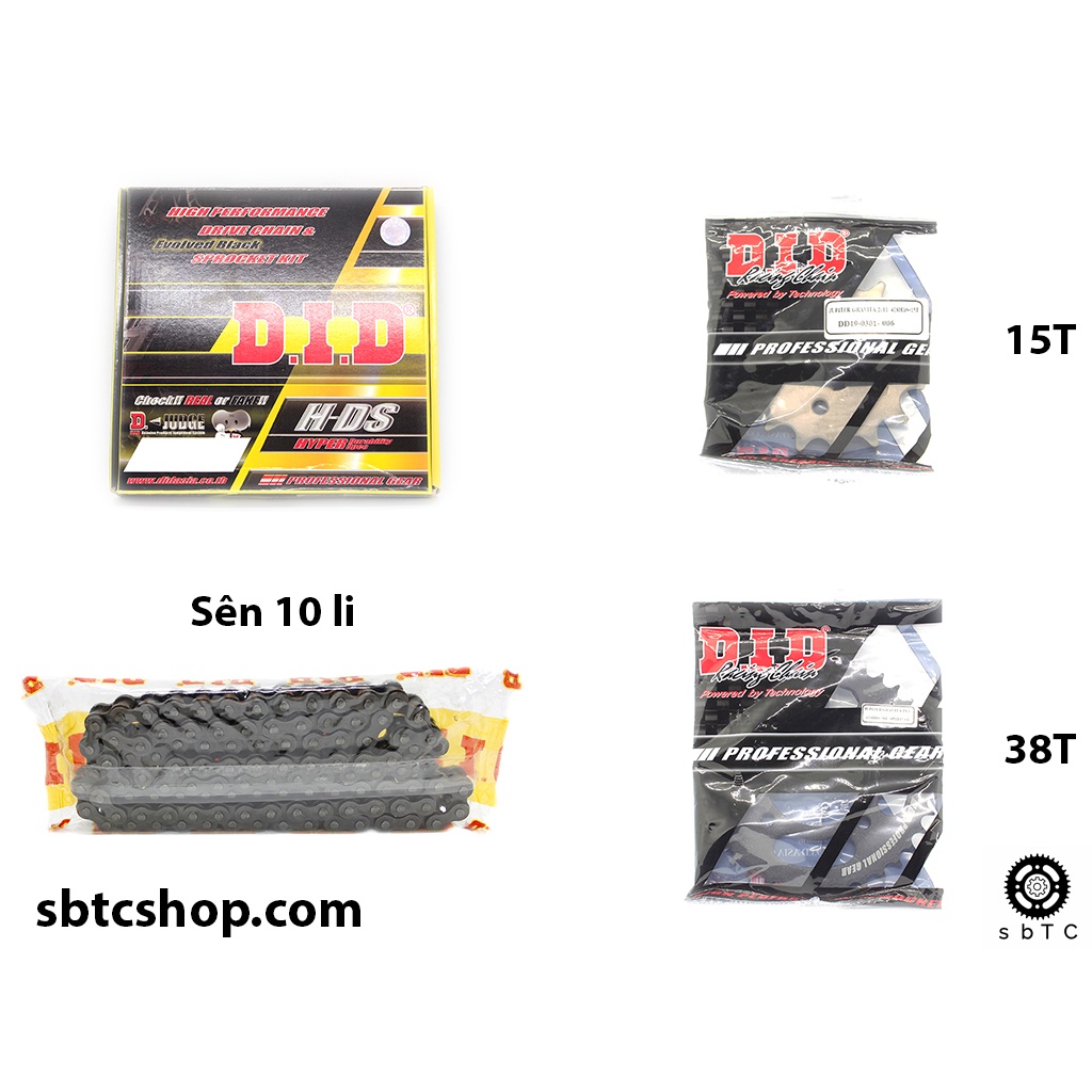 NSD Nhông sên dĩa DID 10 li ly Yamaha Jupiter Gravita 2011 chính hãng Thái Lan