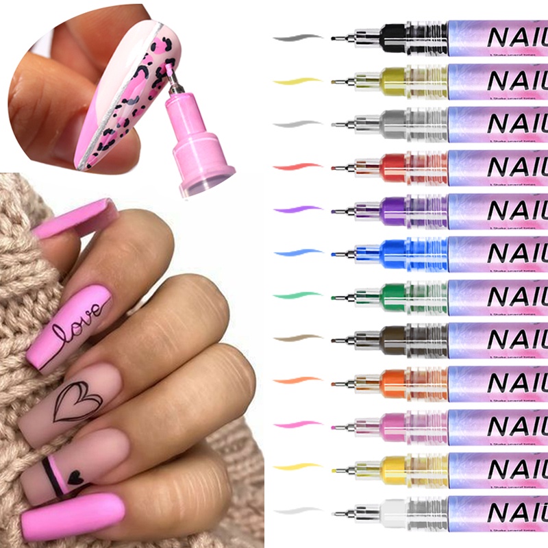 Bút vẽ trang trí móng tay nghệ thuật BORN PRETTY chống thấm nước đa năng tiện lợi