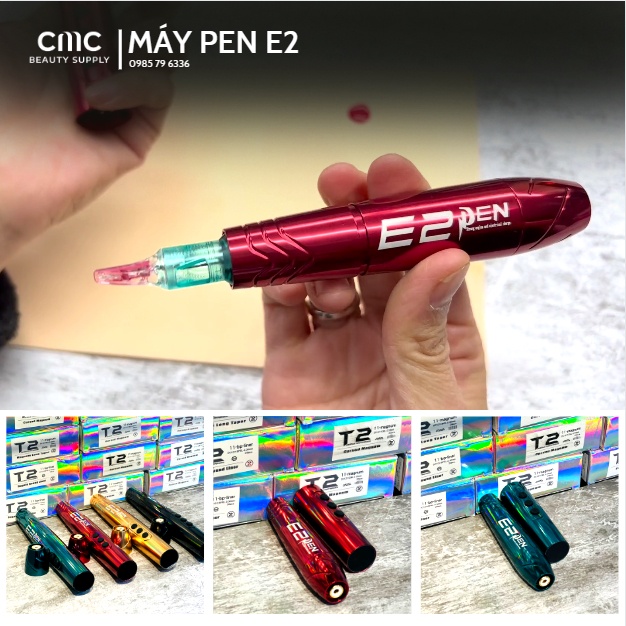 Máy Pen E2, máy phun xăm siêu nhẹ đi sợi, tạo hạt chính hãng DCPX CMC Beauty