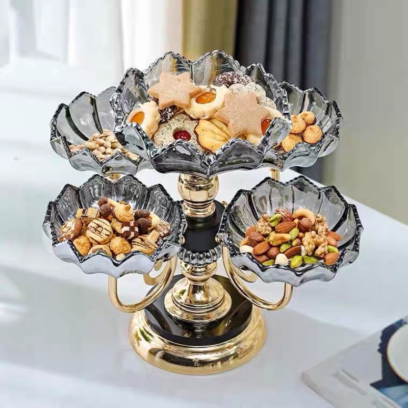 Mua Khay Mứt Tết nhựa mika 5 cánh cao cấp trang trí ngày Tết - Hộp đựng ...