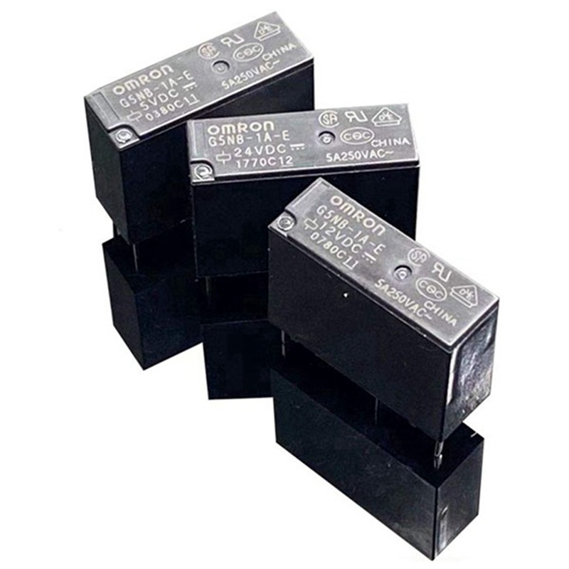 Set 5 Rơ Le Thay Thế G5NB-1A 05VDC 12VDC 24VDC 24V 4-Pin 3A Mini G5NB G5NB-1A-E AC DIP4