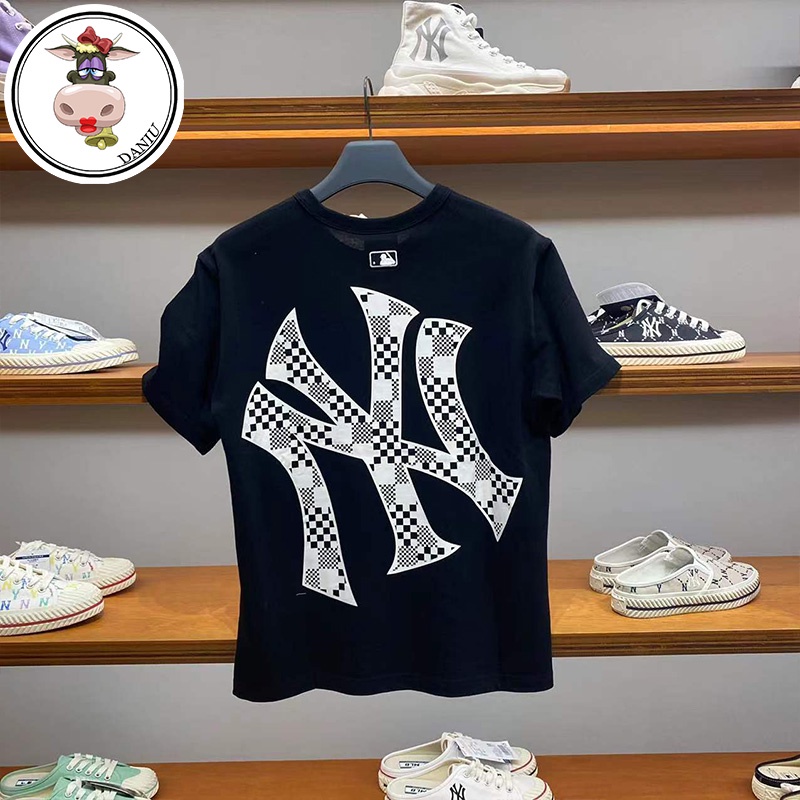 Áo Thun MLB Hàn Quốc Tay Ngắn In Chữ NY 3ATSM80 Thời Trang Xuân Hè Cho Nam Và Nữ
