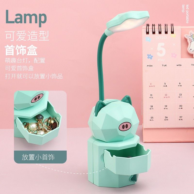 Đèn bàn tích điện hình gấu cute