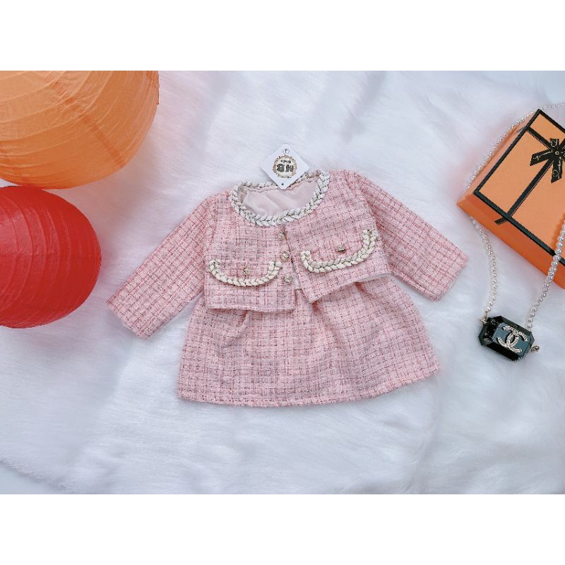 Sét váy dạ cho bé gái