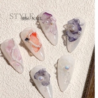 Xà cừ siêu mỏng set 12 màu trang trí móng