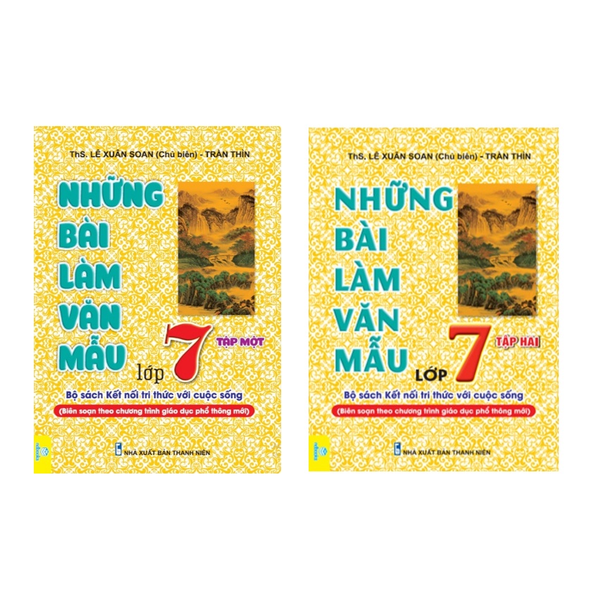 Sách - Combo Những Bài Làm Văn Mẫu 7 tập 1 + 2 ( Kết Nối )