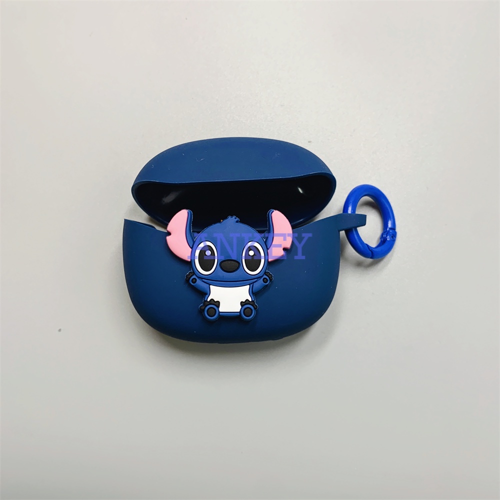 Beats Studio Buds / Fit Pro / Powerbeats Pro Earbuds Cover Vỏ Bảo Vệ Hộp Sạc Tai Nghe Beats Studio Buds / Fit Pro / Powerbeats Pro Bằng Silicon Mềm Chống Sốc Chống Thấm Nước Hình Stitch Màu Xanh Dương