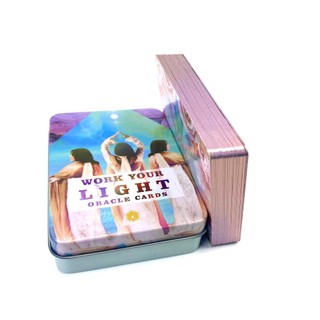 Bộ bài Work Your Light Oracle Hộp sắt S5