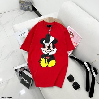 Áo phông đỏ micky smile cho nữ