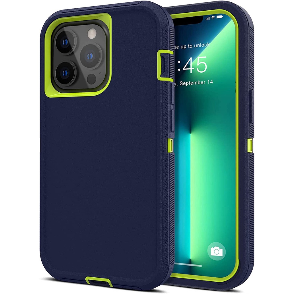 Ốp Điện Thoại Chống Sốc 3 Lớp Cho iPhone 14 Pro Max 13 12 11 Pro XR X XS Max 7 Plus / 8Plus