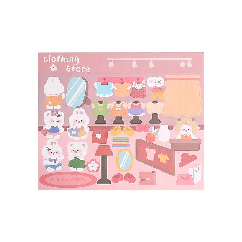 Miếng Dán Trang Trí Sổ Tay Cỡ Lớn Họa Tiết Hoạt Hình Dễ Thương diy