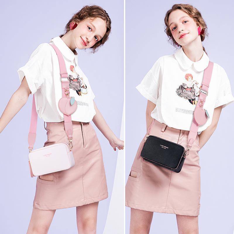Mới Túi Đeo Chéo Dáng Vuông Xinh Xắn Đáng Yêu Phong Cách Hè Cho Bạn Gái