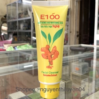 Sữa rửa mặt E100 nghệ 100g ( không hạt )